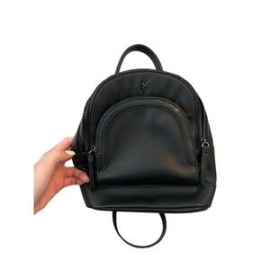 Simply Vera Vera‎ Wang Mini Backpack Convertible Straps Black Purse